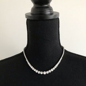 Swarovski Tennis Necklace in Silver
